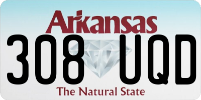 AR license plate 308UQD