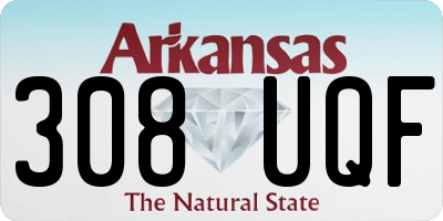 AR license plate 308UQF