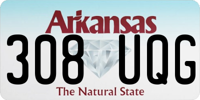 AR license plate 308UQG
