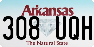 AR license plate 308UQH