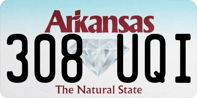 AR license plate 308UQI
