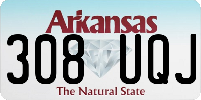 AR license plate 308UQJ