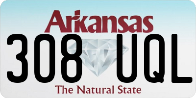 AR license plate 308UQL
