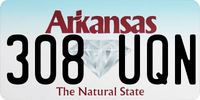 AR license plate 308UQN