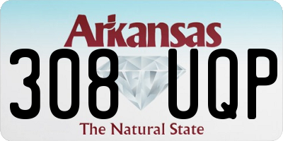 AR license plate 308UQP