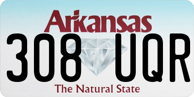 AR license plate 308UQR