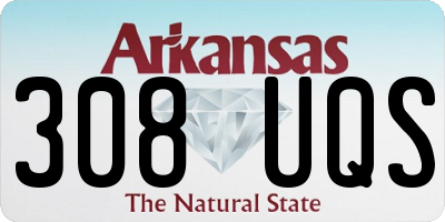 AR license plate 308UQS
