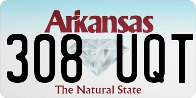 AR license plate 308UQT
