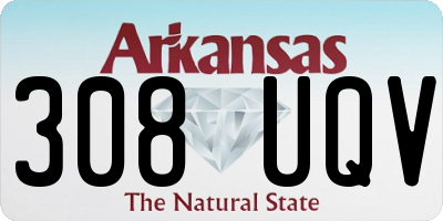 AR license plate 308UQV
