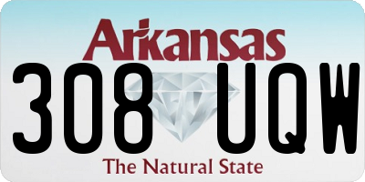 AR license plate 308UQW
