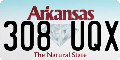 AR license plate 308UQX