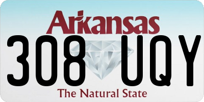 AR license plate 308UQY