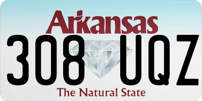 AR license plate 308UQZ