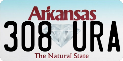 AR license plate 308URA