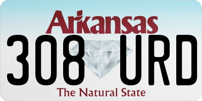 AR license plate 308URD