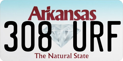AR license plate 308URF