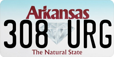 AR license plate 308URG