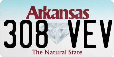 AR license plate 308VEV