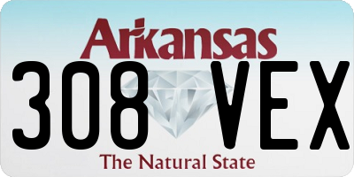 AR license plate 308VEX