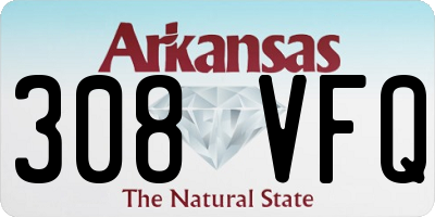 AR license plate 308VFQ