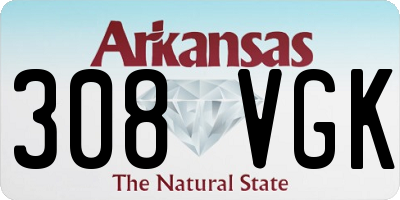 AR license plate 308VGK