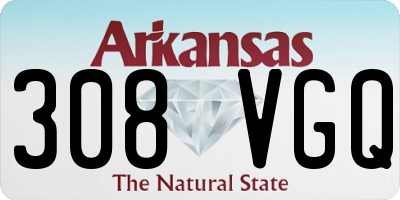 AR license plate 308VGQ