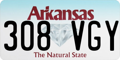 AR license plate 308VGY