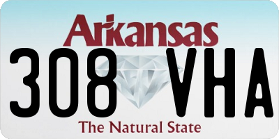 AR license plate 308VHA