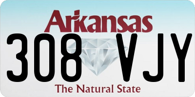 AR license plate 308VJY
