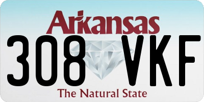 AR license plate 308VKF
