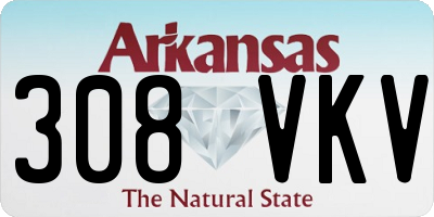 AR license plate 308VKV