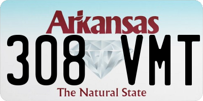 AR license plate 308VMT
