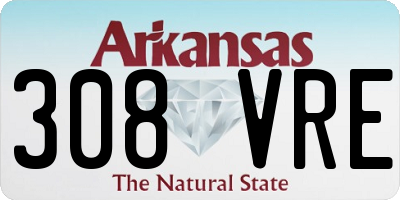 AR license plate 308VRE