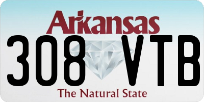 AR license plate 308VTB