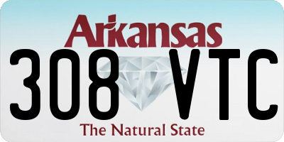 AR license plate 308VTC