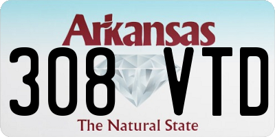 AR license plate 308VTD
