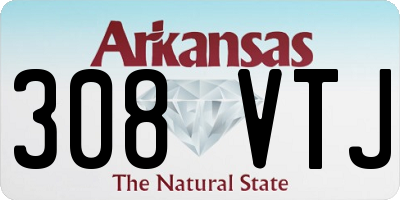 AR license plate 308VTJ