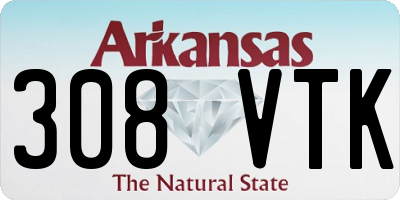 AR license plate 308VTK