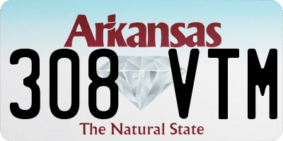 AR license plate 308VTM
