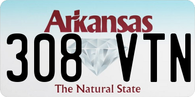 AR license plate 308VTN