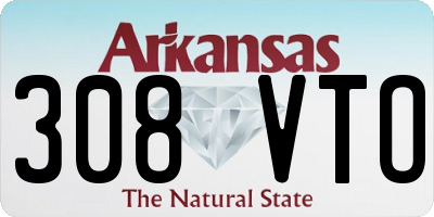 AR license plate 308VTO