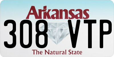 AR license plate 308VTP