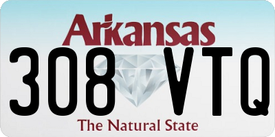 AR license plate 308VTQ
