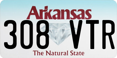 AR license plate 308VTR