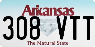 AR license plate 308VTT