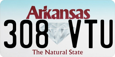 AR license plate 308VTU