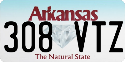 AR license plate 308VTZ