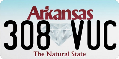 AR license plate 308VUC