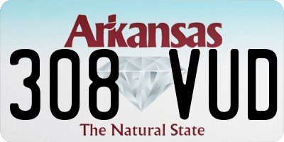 AR license plate 308VUD