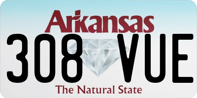 AR license plate 308VUE
